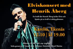 Elviskonsert med Henrik Åberg -Ekenäs