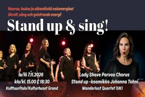 Stand Up & Sing! - naurua, laulua ja säkenöivää naisenergiaa!