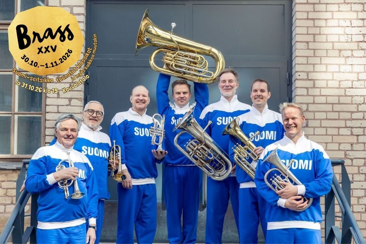 Suomi-seitsikko: Tuunatut klassikot ja myös kaikkea muutakin (Kymi Brass-konsertti) – Simelius-Sali, KOUVOLA